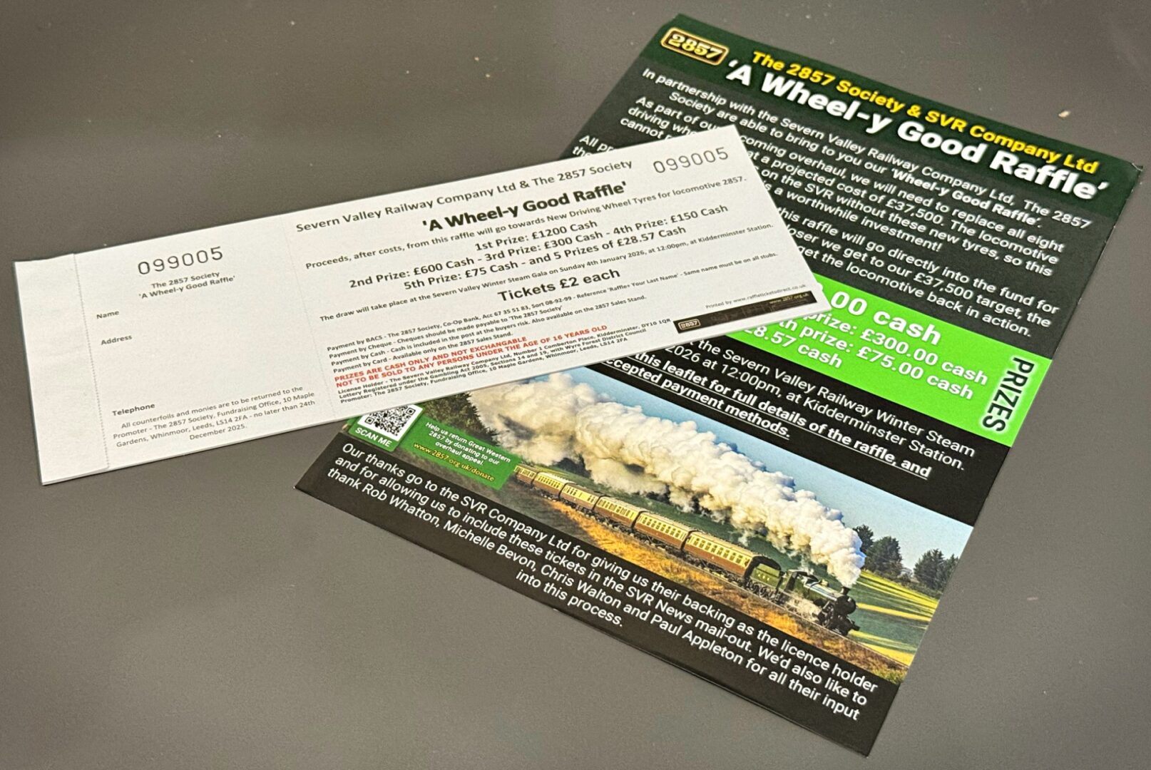 2857 Wheel-y Good Raffle Ticket – The 2857 Society