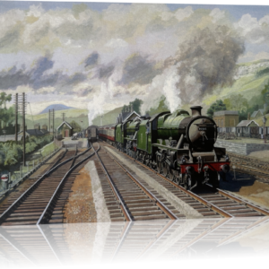 A blustery day at Settle - double headed Jubilee locomotives