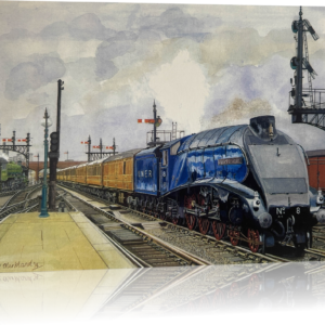 LNER A4 No.8 glides through Peterborough